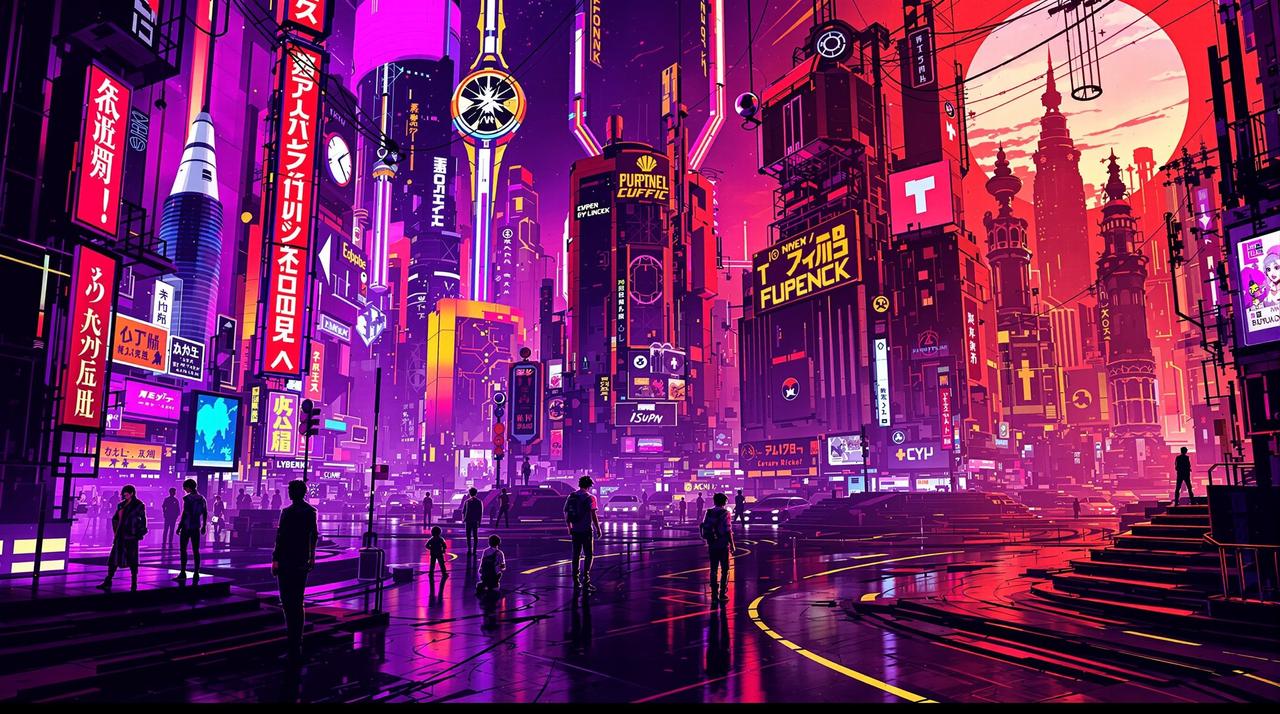 同人创作分享:暗夜行者赛博朋克风格插画合集 同人创作分享:暗夜行者赛博朋克风格插画合集 - 打驴动漫精选专题